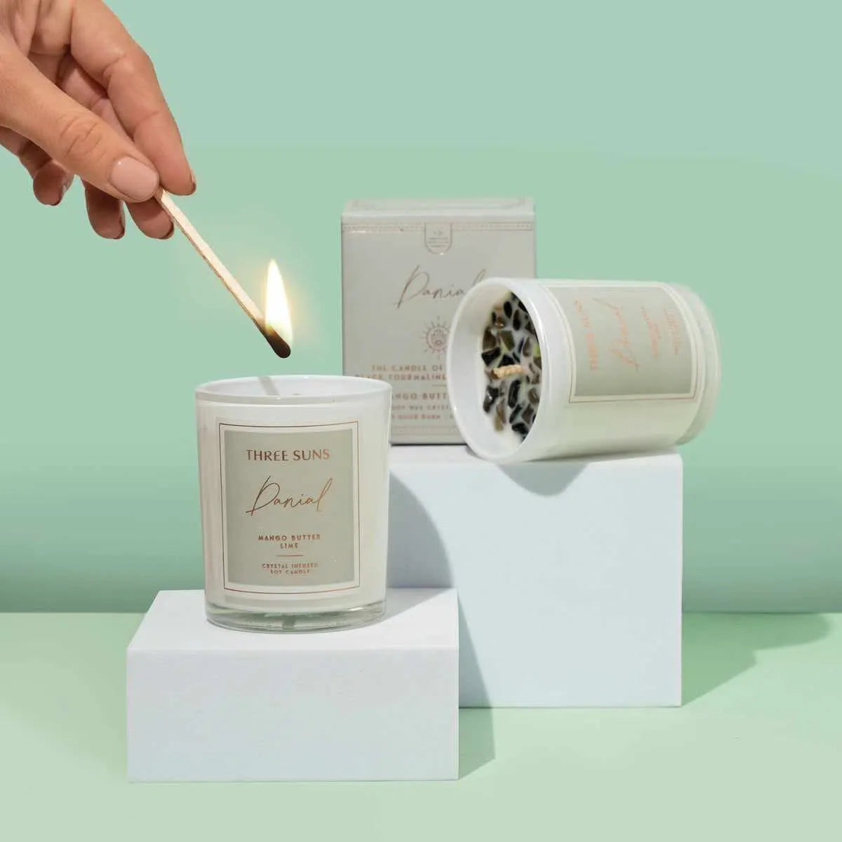 Danial | Mini Candle of Protection | Mango Butter + Lime-Candle-ThreeSuns