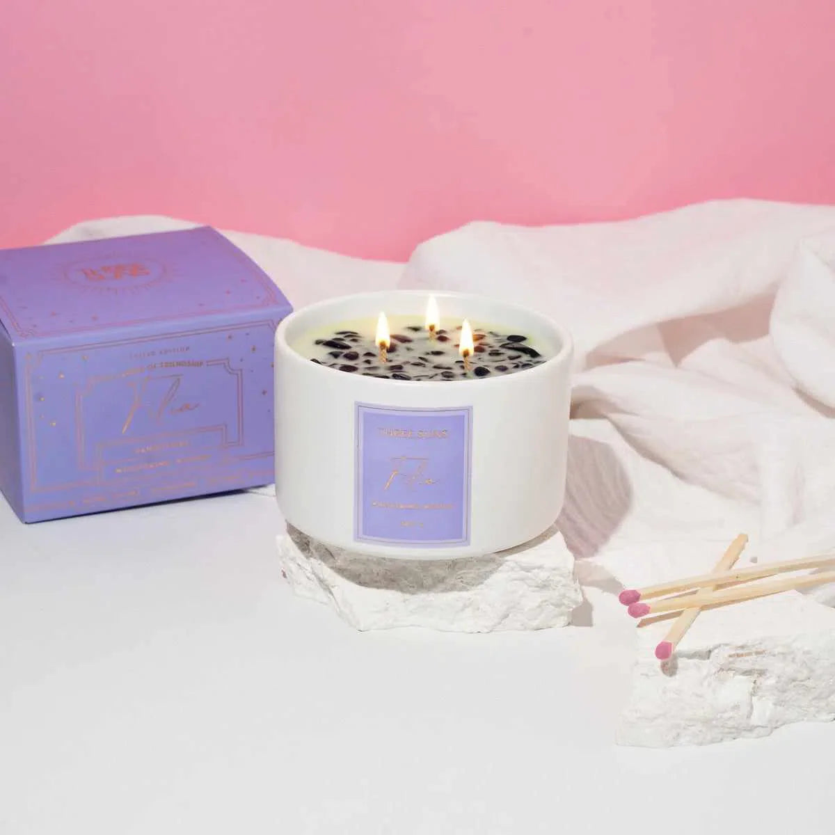 Filia |The Candle of Friendship | Whispering Woods 380G Ceramic Candle-Candle-ThreeSuns