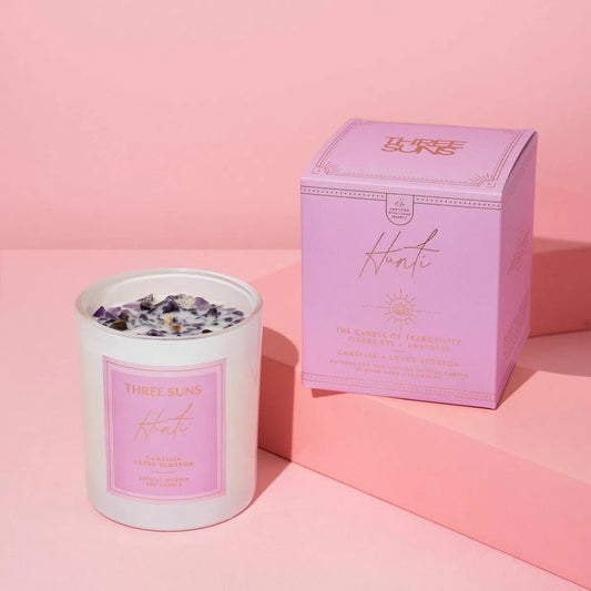 Hunti' | Candle of Tranquility | Camellia + Lotus Blossom-Candle-ThreeSuns