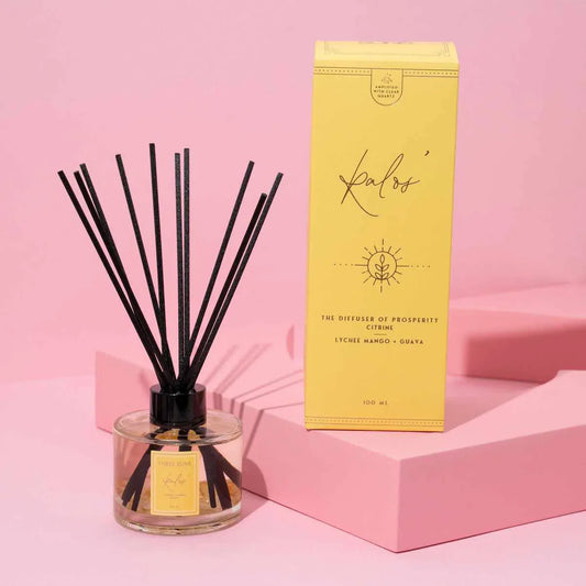 Kalos' | 100ml Diffuser of Prosperity | Lychee Mango + Guava-Diffuser-ThreeSuns