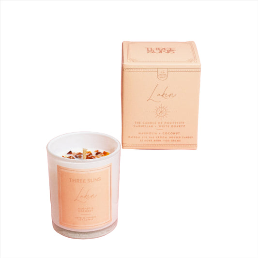 MINI Laken -The Candle Of Positivity - Magnolia + Coconut TESTER