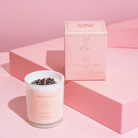 Mia' | Mini Candle of Balance | Watermelon - ThreeSuns