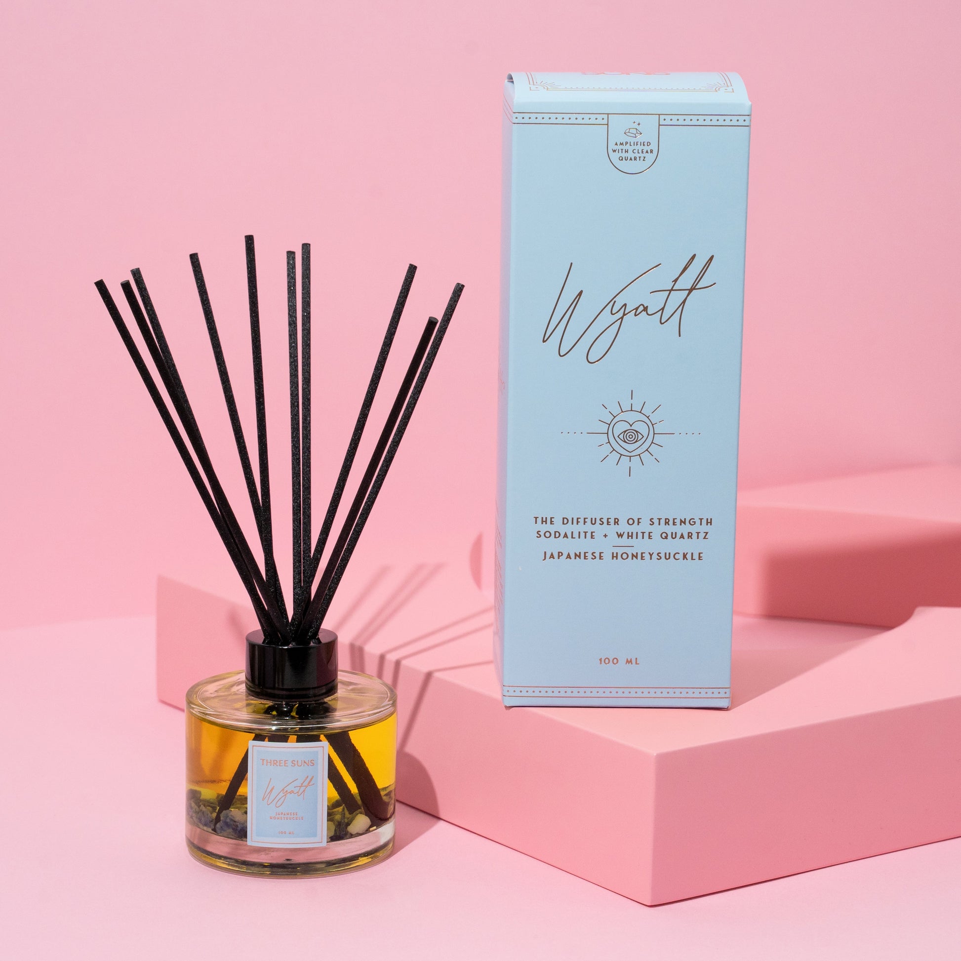 Wyatt | 100ml Diffuser of Strength | Japanese Honeysuckle - ThreeSuns