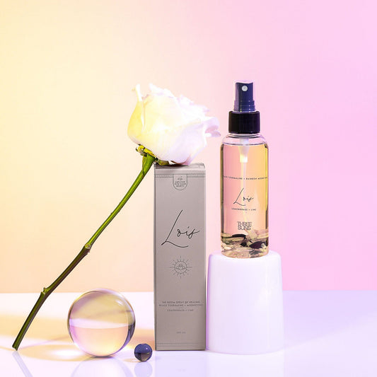 Lois' | Crystal Room Spray of Healing | Peach Blossom Aroma oil